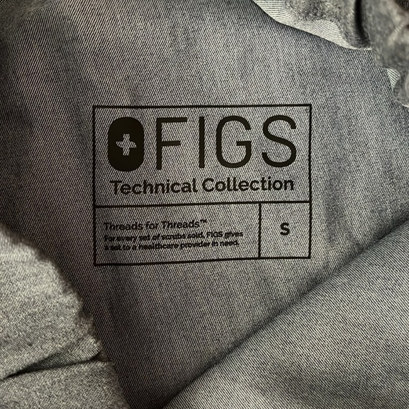 Figs Keroka Wide Leg Trouser Grey Graphite Scrub Pants size Small - Picture 14 of 14